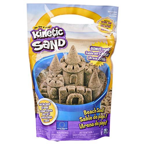 Kinetic Sand, 3.25lbs Beach Sand for Squishing, Mixing and Molding, for Kids Aged 3 and Up, Amazon Exclusive