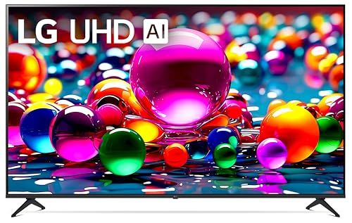 LG 86-Inch Class UHD AI 4K UA77 Series Smart TV w/AI Sound, HDR10, 4K Super Upscaling, Filmmaker Mode, Wow Orchestra, Compatible with Alexa (86UA7700PUA, 2025)