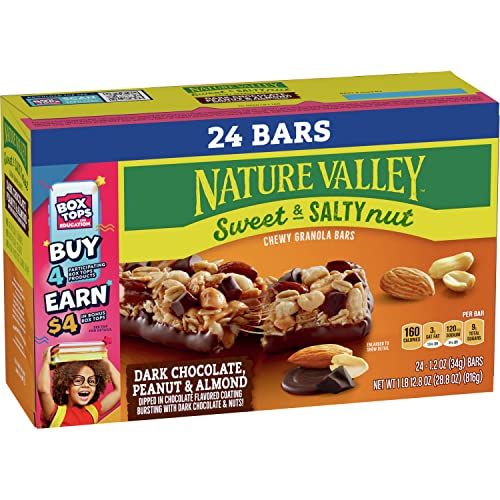 Nature Valley Chewy Granola Bars, Dark Chocolate Peanut Almond, 24 ct