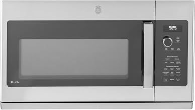 Profile 2.2 Cubic Feet 1000W Over-the-Range Sensor Microwave Oven with Extendable Slide-Out Vent and Sensor Controls, Stainless Steel