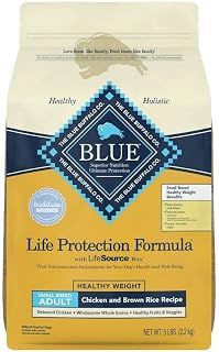 Blue Buffalo Life Protection Formula Healthy Weight Small Breed Dry Dog Food, Supports an Ideal Weight, Made with Natural Ingredients, Chicken & Brown Rice Recipe, 5-lb. Bag
