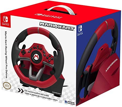 Nintendo Switch Mario Kart Racing Wheel Pro Deluxe By HORI - Officially Licensed By Nintendo