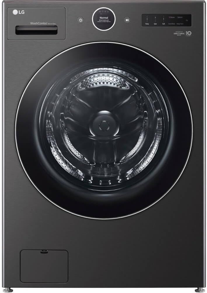 WM6998HBA Ventless Washer/Dryer Combo LG WashCombo All-in-One 5.0 cu. ft. Mega Capacity with Inverter HeatPump Technology and Direct Drive Motor