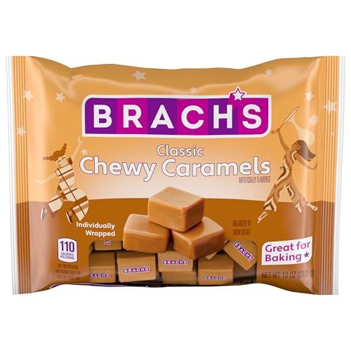 Brach’s Milk Maid Caramels, Individually Wrapped Candy, 10oz Bag