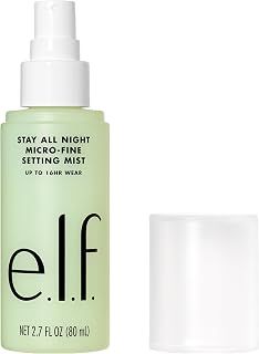 e.l.f. Stay All Night Micro-Fine Setting Mist, Hydrating & Refreshing Makeup Setting Spray For 16HR Wear-time, Vegan & Cruelty-Free, 2.7 Fl Oz