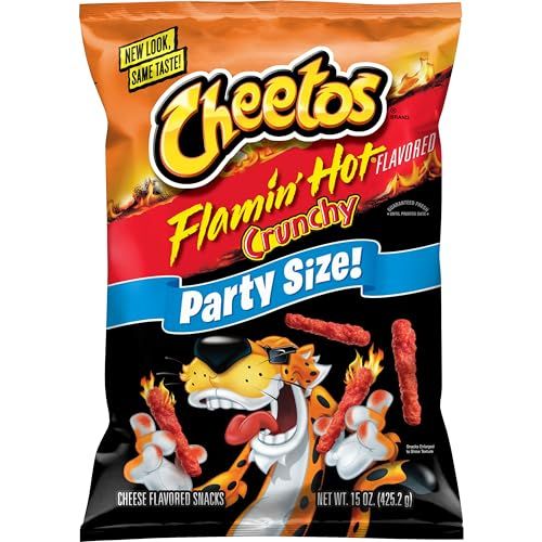 Cheetos Crunchy Flamin Hot Party Size Bag, 15 Oz