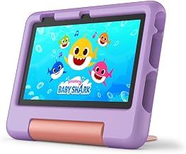 Amazon Fire 7 Kids tablet (newest model) ages 3-7. Top-selling 7" kids tablet on Amazon. Includes 6 months of ad-free and exclusive content, easy parental controls, 10-hr battery, 16 GB, Purple