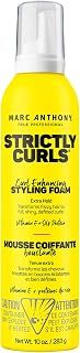 Marc Anthony Strictly Curl Enhancing Styling Foam , Extra Hold - Vitamin E & Silk Proteins Transforms Frizzy Hair to Full , Shiny , Defined Curls - Sulfate-Free Anti-Frizz Mousse Product