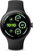 Google Pixel Watch 3 (45mm) 2024 Model - Android Smartwatch, Heart Rate Tracking, Fitbit Advanced Running, Fitness Insights, 24-Hour Battery - Matte Black Aluminum Case - Obsidian Band - Wi-Fi Matte Black Aluminum Case - Obsidian Band 45mm Wi-Fi Pixel Watch 3 only