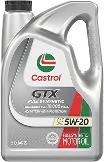 Castrol GTX Full Synthetic 5W-20 Motor Oil, 5 Quarts