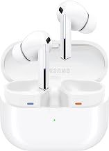 SAMSUNG Galaxy Buds 3 Pro AI True Wireless Bluetooth Earbuds, Noise Cancelling, Sound Optimization, Real-Time Interpreter, Redesigned Comfort Fit, White [US Version, Amazon Exclusive 2Yr Warranty]