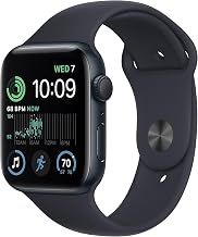 Apple Watch SE (2nd Gen) (GPS, 44mm) - Midnight Aluminum Case with Midnight Sport Band, M/L (Renewed)