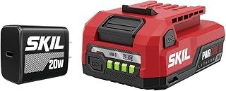 Skil PWR CORE 12 2.0Ah 12V USB-C Battery and Charger Starter Kit Including 4.0Ah Battery and 20W PD Charger-CB5020A-11