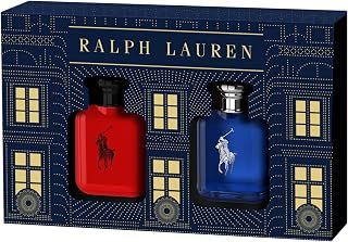 RALPH LAUREN FRAGRANCES Ralph Lauren - Polo Red & Polo Blue - Eau de Toilette – Men’s Cologne – 2-Piece Mini Gift Set – Travel Size - 0.5 Fl Oz Each
