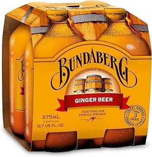 Bundaberg Ginger Beer, 12.7 Fl Oz Bottles, 4 Pack