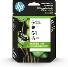 HP 64 CLR/64XL BLK (3YP23AN#140) Ink Cartridge Combo 2-Pack