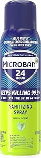 Microban 24 Hour Disinfectant Sanitizing Spray, Fresh Scent, 15oz