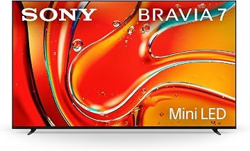 Sony BRAVIA 7 65 Inch QLED LCD TV, 4k Ultra HD with Mini LED Brightness and Contrast, Real-World Colors, Powerful Processing, Studio Calibrated Picture, Crystal Clear Picture - 65XR70