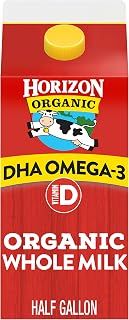 Horizon Organic Whole Milk with DHA Omega-3, 64 Fl Oz, Half Gallon Carton