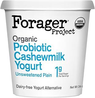 Forager Project Cashewmilk Yogurt, Unsweetened Plain, 24-Ounce