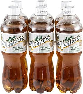 Diet Vernors zero calorie ginger soda (ale), Detroit original, 6 1/2-liter
