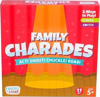 Chuckle & Roar - Family Charades - Family Game Night Classic - Switch charades for Group Acting - Great for Kids 5 and up