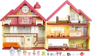 Bluey Ultimate Lights & Sounds Playhouse & Toy Box, 2.5-3 inch Figures - Amazon Exclusive