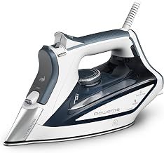 Rowenta Iron Steamer for Clothes, Focus Stainless Steel Soleplate, 400 Microsteam Holes, Powerful Steam Iron, Lightweight, Leakproof, 1725 Watts Powerful Steam Boost