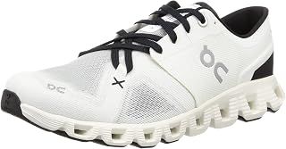On On Men's Cloud X 3 Sneakers, Ivory/Black, 8 Medium US