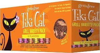 Tiki Cat Grill Wet Cat Food, Variety Pack, 2.8 oz. Cans (12 Count)