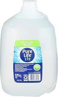 PURE LIFE Distilled Water, 1-Gallon, Plastic Bottled Water (1 Pack), Side Handle