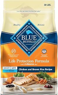 Blue Buffalo Life Protection Formula Large Breed Adult Dry Dog Food, Promotes Joint Health and Lean Muscles, Made with Natural Ingredients, Chicken & Brown Rice Recipe, 30-lb. Bag