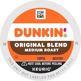 Dunkin' Original Blend Medium Roast Coffee, 44 Keurig K-Cup Pods
