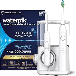 Waterpik Sensonic Complete Care Water Flosser and Rechargeable Electric Toothbrush and Water Flosser Combo Set, CC-04, White, Packaging May Vary