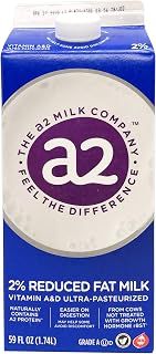 a2 Milk Company, Reduced Fat Milk, 59 Fl Oz