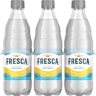 Fresca Grapefruit Citrus Sparkling Soda Water Bottles, 16.9 fl oz, 6 Pack