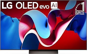LG 55-Inch Class OLED evo C4 Series Smart TV 4K Processor Flat Screen with Magic Remote AI-Powered with Alexa Built-in (OLED55C4PUA, 2024)