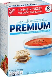 Premium Saltine Crackers, Family Size, 24 oz