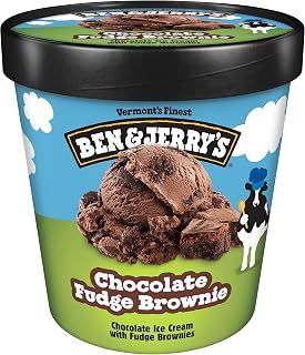 Ben & Jerry's Chocolate Fudge Brownie Ice Cream Pint Non-GMO 16 oz