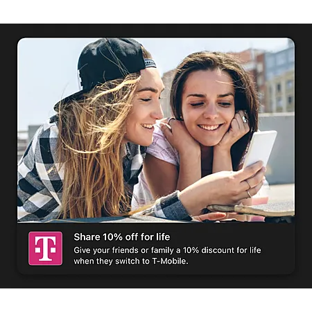 10% Off Voice Lines for Life at T-Mobile