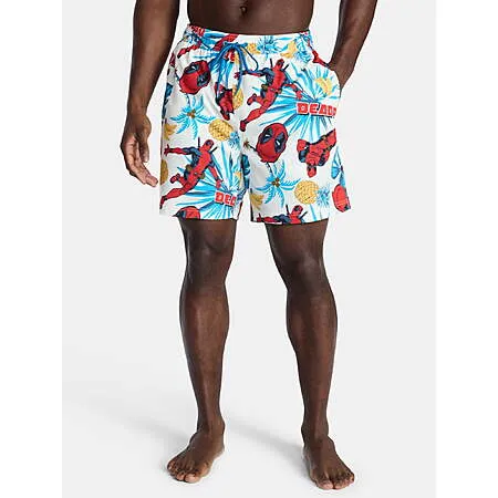 $3.67 to $4.51 Marvel Deadpool Men's Swim Trunks