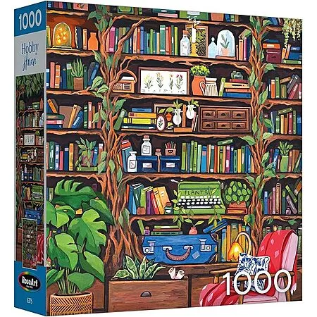 1000-Pc RoseArt Hobby Haven Bookshelf Puzzle for $7.69