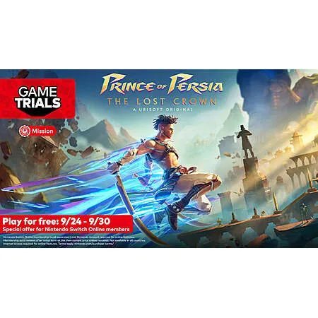 Free Trial of Prince of Persia: The Lost Crown for Nintendo Switch Online Members