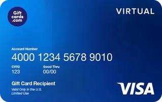 $100 Visa Virtual Gift Card for $90 with code LDV10