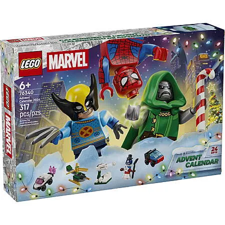 317-Piece LEGO Marvel Advent Calendar for $35!