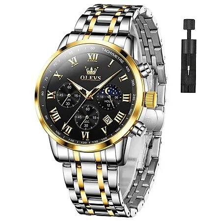 50% Off OLEVS Men's Stainless Steel Watch!