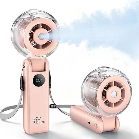 Rrtizan Handheld Misting Fan for $13.19!