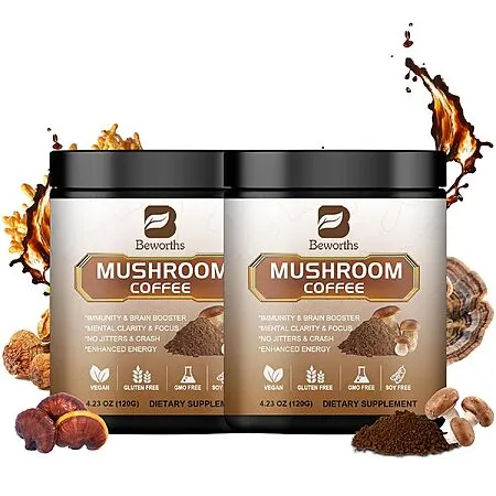 2-Pack Mushroom Instant Coffee for $13.17