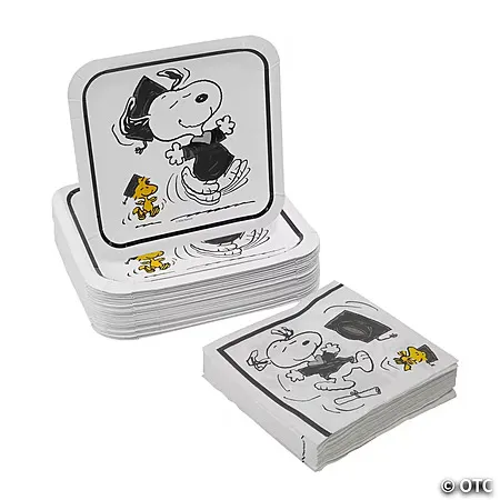 $13.58 for 100 Pc. Peanuts Snoopy & Woodstock Disposable Tableware Set