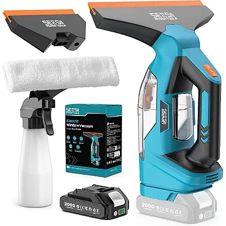 Cordless Window Vacuum Squeegee for $31.99!